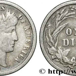 ÉTATS-UNIS D'AMÉRIQUE 1 Dime Barber 1899 Philadelphie fwo_858776 Monde Paiement Sécurisé