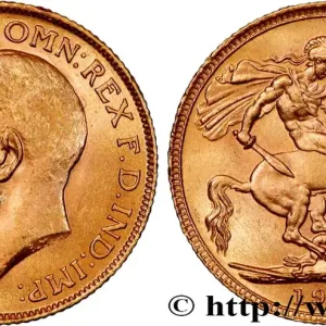 Marque OR, PALLADIUM ET PLATINE INVESTISSEMENT 1 Souverain Georges V 1912 Londres fwo_864292 Monde