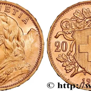OR, PALLADIUM ET PLATINE INVESTISSEMENT 20 Francs or "Vreneli" 1927 Berne fwo_864311 Monde Vente Directe
