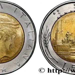 ITALIE 500 Lire tête de femme représentant la République / Place et Palais du Quirinal à Rome 1984 Rome - R fwo_865863 Monde Prix Choc