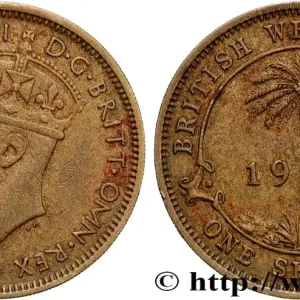 Petit Prix AFRIQUE OCCIDENTALE BRITANNIQUE 1 Shilling Georges VI 1947 Kings Norton fwo_866760 Monde