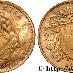 OR, PALLADIUM ET PLATINE INVESTISSEMENT 20 Francs or "Vreneli" 1947 Berne fwo_867712 Monde Affaire À Saisir