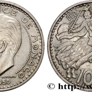 MONACO 100 Francs Rainier III 1950 Paris fwo_870321 Monde Pas Cher