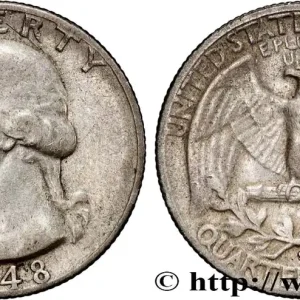 Tendance ÉTATS-UNIS D'AMÉRIQUE 1/4 Dollar Georges Washington 1948 San Francisco - S fwo_870354 Monde