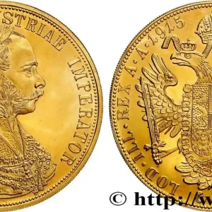 Meilleure Vente OR, PALLADIUM ET PLATINE INVESTISSEMENT 4 Ducats, refrappe moderne François Joseph 1915 fwo_870467 Monde