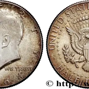 ÉTATS-UNIS D'AMÉRIQUE 1/2 Dollar Kennedy 1964 Philadelphie fwo_870832 Monde Soldes