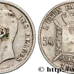Garantie Incluse BELGIQUE 50 Centimes Léopold II légende française 1898 fwo_870840 Monde