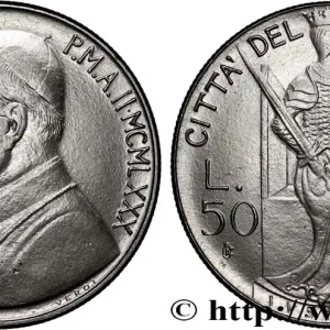 Commande En Gros VATICAN ET ÉTATS PONTIFICAUX 50 Lire Jean Paul II an I / la justice 1979 fwo_871039 Monde