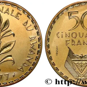 Super Prix RWANDA Essai de 50 Francs emblème 1977 Paris fwo_871260 Monde