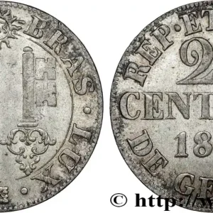 Gros Lot SUISSE - RÉPUBLIQUE DE GENÈVE 25 Centimes - Canton de Genève 1844 fwo_849925 Monde