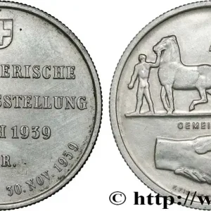Produit De Marque SUISSE 5 Francs Exposition de Zurich 1939 Huguenin - Le Locle fwo_850190 Monde