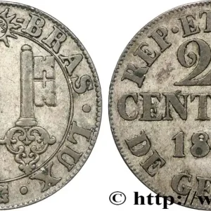 Solde SUISSE - RÉPUBLIQUE DE GENÈVE 25 Centimes 1839 fwo_852155 Monde