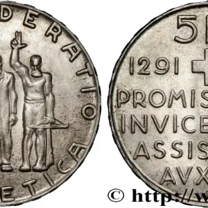Achat Immédiat SUISSE 5 Francs 650e anniversaire de la confédération 1941 Berne fwo_852166 Monde
