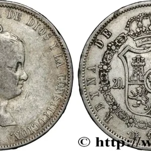 Commande En Gros ESPAGNE - ROYAUME D'ESPAGNE - ISABELLE II 20 Reales 1837 Madrid fwo_852499 Monde