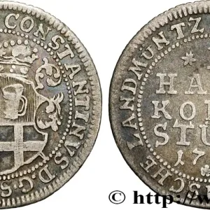 Certifié ALLEMAGNE - FULDA 1/2 Kopfstück - Constantin de Buttlar 1724 fwo_864211 Monde