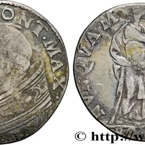ITALIE - ÉTATS DU PAPE - SIXTE V (Félix Peretti de Grottammare) Teston n.d. Rome fwo_864228 Monde Offre Du Jour