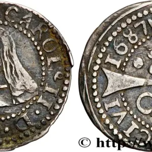 Achetez Aujourd’hui ESPAGNE - ROYAUME D'ESPAGNE - CHARLES II Croat 1687 Barcelone fwo_864775 Monde