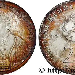 Prix Réduit ALLEMAGNE RÉPUBLIQUE DÉMOCRATIQUE 20 Mark Martin Luther 1983 fwo_865026 Monde