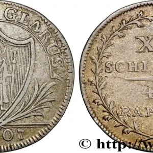 SUISSE - CANTON DE GLARIS 15 Schilling (45 Rappen) 1807 fwo_866433 Monde Paiement Sécurisé