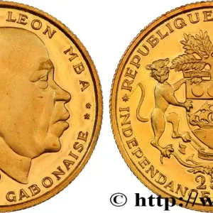 Top Vente GABON 25 Francs Proof Léon Mba 1960 Paris fwo_869054 Monde