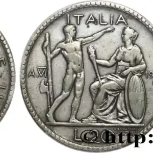 ITALIE - ROYAUME D'ITALIE - VICTOR-EMMANUEL III 20 Lire 1927 Rome fwo_869327 Monde Expédié Aujourd’hui