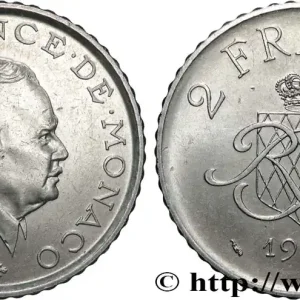 MONACO 2 Francs Rainier III 1979 Paris fwo_870072 Monde Promotion