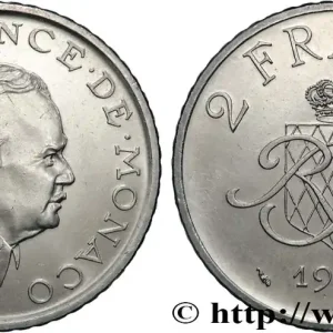 MONACO 2 Francs Rainier III 1982 Paris fwo_870105 Monde Livraison Gratuite