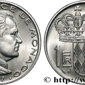 Must-Have MONACO 1 Franc Rainier III 1977 Paris fwo_870182 Monde