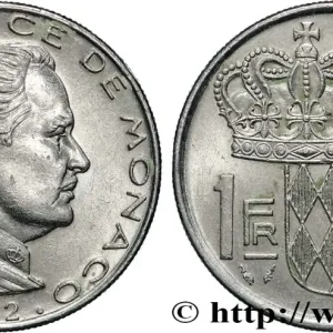 Retour Gratuit MONACO 1 Franc Rainier III 1982 Paris fwo_870213 Monde