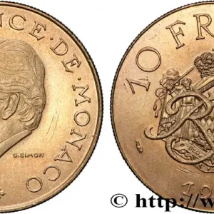 MONACO 10 Francs Rainier III 1981 Paris fwo_870503 Monde Artisanat