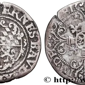 LIÈGE - ÉVÊCHÉ DE LIÈGE - ERNEST DE BAVIÈRE 1/2 Ernestus ou 3 Patards 1582 Maeseyck fwo_869731 Monde Vente Directe