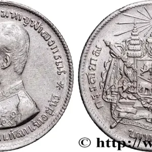 Promotion Saisonnière THAÏLANDE 1 Bath Rama V - 125e année ère de Bangkok 1906 fwo_870763 Monde