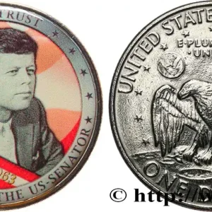 ÉTATS-UNIS D'AMÉRIQUE 1 Dollar Eisenhower - Le sénateur américain Kennedy n.d. fwo_685415 Monde Meilleure Vente