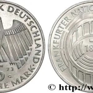 ALLEMAGNE 5 Mark Proof Parlement de Francfort 1973 Karlsruhe fwo_822955 Monde Livraison Gratuite