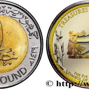 ÉGYPTE 1 Pound (Livre) Trésors des pharaons AH 1429 2008 fwo_828153 Monde Premium