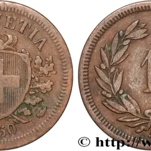 Haute Qualité SUISSE 1 Centime (Rappen) 1850 Paris fwo_835824 Monde