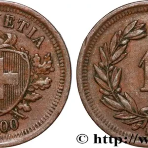 Livraison Gratuite SUISSE 1 Centime (Rappen) Croix Suisse 1900 Berne - B fwo_836144 Monde