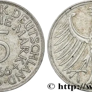 ALLEMAGNE 5 Mark aigle héraldique 1966 Munich fwo_848051 Monde Vente Flash