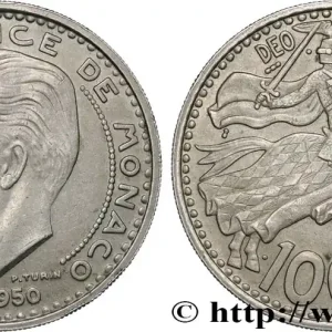Achat Immédiat MONACO 100 Francs Rainier III 1950 Paris fwo_849075 Monde