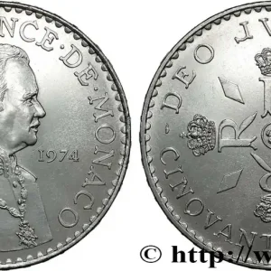 MONACO 50 Francs Rainier III 1974 Paris fwo_849089 Monde Remise