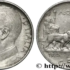 ITALIE 50 Centesimi, tranche lisse 1925 Rome - R fwo_853374 Monde Livraison Gratuite