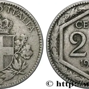 ITALIE 20 Centesimi écu 1919 Rome fwo_853508 Monde Prix Cassé
