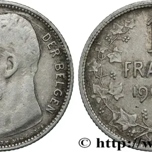 Meilleur Choix BELGIQUE 1 Frank (Franc) Léopold II légende en flamand 1904 fwo_854209 Monde