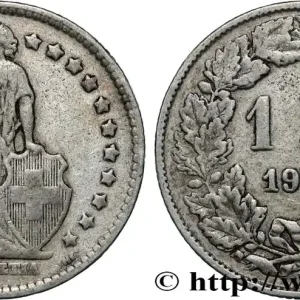 SUISSE 1 Franc Helvetia 1920 Berne fwo_854774 Monde Garantie Incluse