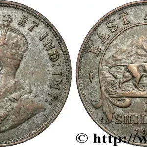 AFRIQUE DE L'EST 1 Shilling Georges V / lion 1922 Heaton - H fwo_856153 Monde Bon Plan