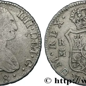 Meilleure Vente ESPAGNE - ROYAUME D'ESPAGNE - CHARLES IV 2 Reales 1808 Madrid fwo_856488 Monde