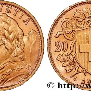 Must-Have OR, PALLADIUM ET PLATINE INVESTISSEMENT 20 Francs "Vreneli" 1935 Berne fwo_864365 Monde
