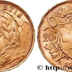 Quantité Limitée OR, PALLADIUM ET PLATINE INVESTISSEMENT 20 Francs "Vreneli" 1935 Berne fwo_864368 Monde