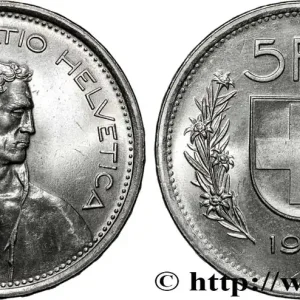 En Vogue SUISSE 5 Francs Berger des alpes / bouclier suisse 1968 Berne - B fwo_865218 Monde