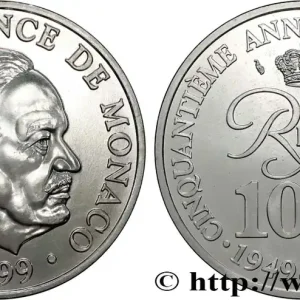 Premium MONACO 100 Francs Rainier III 50e anniversaire de règne 1999 Paris fwo_866016 Monde